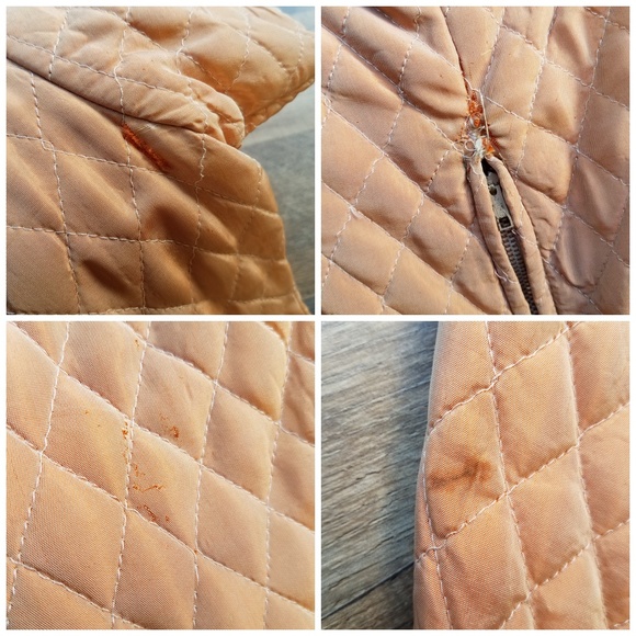 Vintage Quilted Peach Dress - Picture 8 of 8